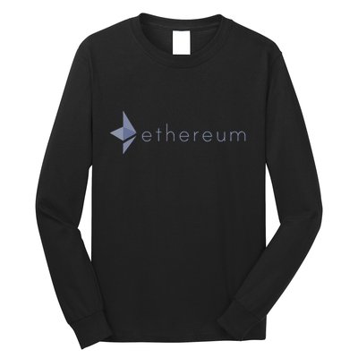 Ethereum Coin Crypto Eth Blockchain Cryptocurrency Long Sleeve Shirt