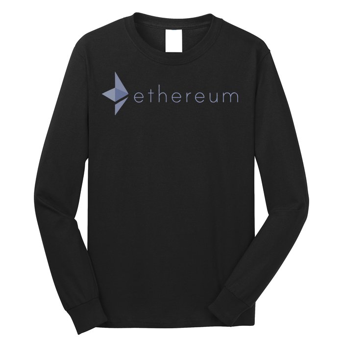 Ethereum Coin Crypto Eth Blockchain Cryptocurrency Long Sleeve Shirt