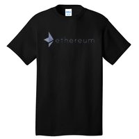 Ethereum Coin Crypto Eth Blockchain Cryptocurrency Tall T-Shirt