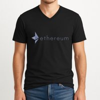 Ethereum Coin Crypto Eth Blockchain Cryptocurrency V-Neck T-Shirt