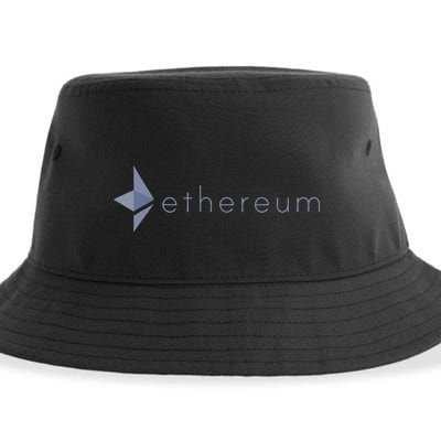 Ethereum Coin Crypto Eth Blockchain Cryptocurrency Sustainable Bucket Hat