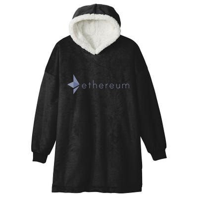 Ethereum Coin Crypto Eth Blockchain Cryptocurrency Hooded Wearable Blanket