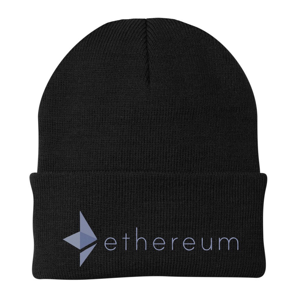Ethereum Coin Crypto Eth Blockchain Cryptocurrency Beanie