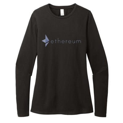 Ethereum Coin Crypto Eth Blockchain Cryptocurrency Womens CVC Long Sleeve Shirt