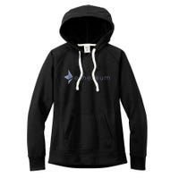 Ethereum Coin Crypto Eth Blockchain Cryptocurrency Women's Fleece Hoodie