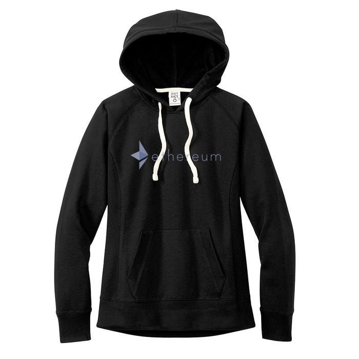 Ethereum Coin Crypto Eth Blockchain Cryptocurrency Women's Fleece Hoodie