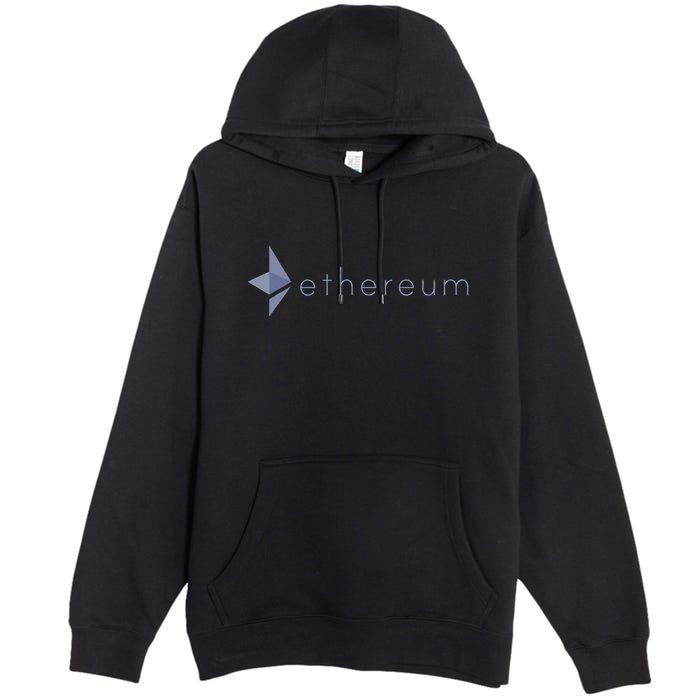 Ethereum Coin Crypto Eth Blockchain Cryptocurrency Premium Pullover Hoodie