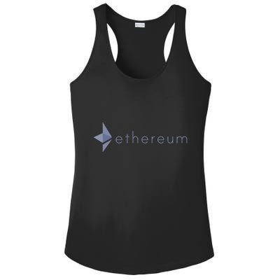 Ethereum Coin Crypto Eth Blockchain Cryptocurrency Ladies PosiCharge Competitor Racerback Tank