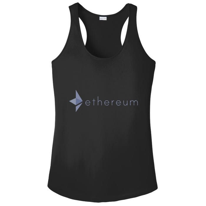 Ethereum Coin Crypto Eth Blockchain Cryptocurrency Ladies PosiCharge Competitor Racerback Tank