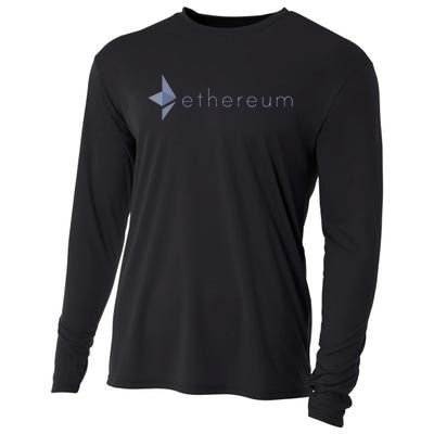 Ethereum Coin Crypto Eth Blockchain Cryptocurrency Cooling Performance Long Sleeve Crew