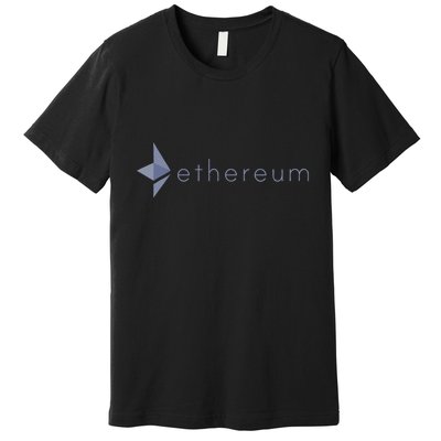 Ethereum Coin Crypto Eth Blockchain Cryptocurrency Premium T-Shirt