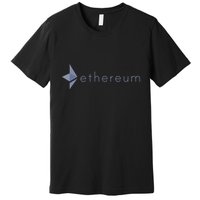 Ethereum Coin Crypto Eth Blockchain Cryptocurrency Premium T-Shirt