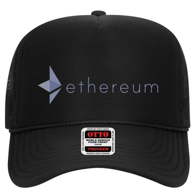 Ethereum Coin Crypto Eth Blockchain Cryptocurrency Trucker Hat