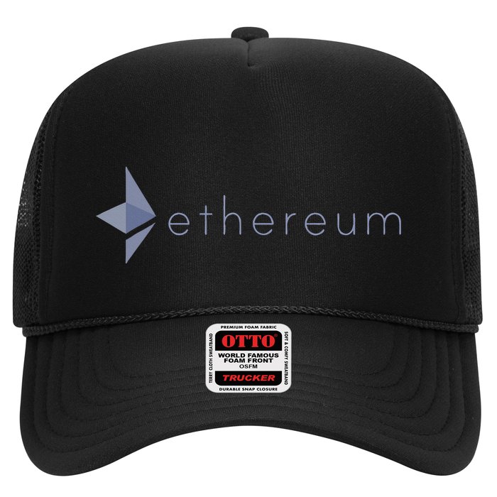 Ethereum Coin Crypto Eth Blockchain Cryptocurrency Trucker Hat