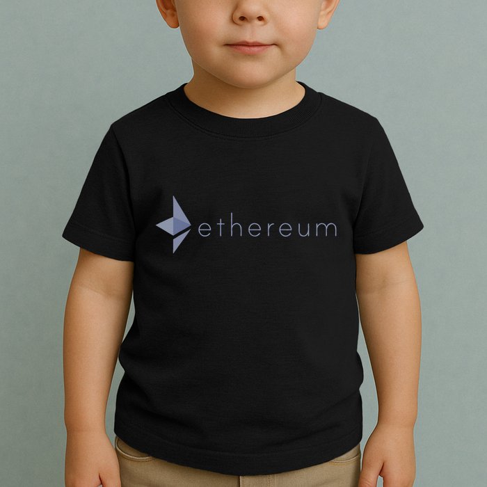Ethereum Coin Crypto Eth Blockchain Cryptocurrency Toddler T-Shirt