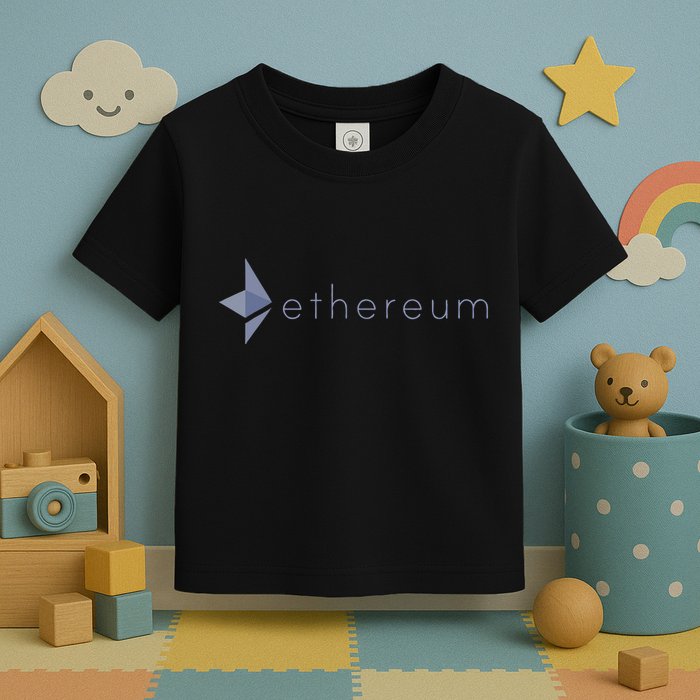 Ethereum Coin Crypto Eth Blockchain Cryptocurrency Toddler T-Shirt