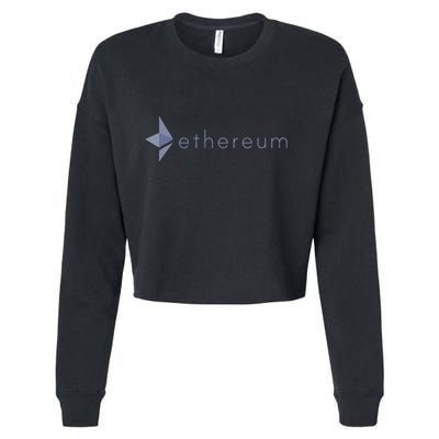 Ethereum Coin Crypto Eth Blockchain Cryptocurrency Cropped Pullover Crew