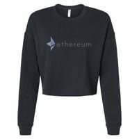 Ethereum Coin Crypto Eth Blockchain Cryptocurrency Cropped Pullover Crew