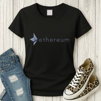 Ethereum Coin Crypto Eth Blockchain Cryptocurrency Womens T-Shirt