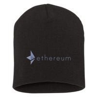 Ethereum Coin Crypto Eth Blockchain Cryptocurrency Short Acrylic Beanie