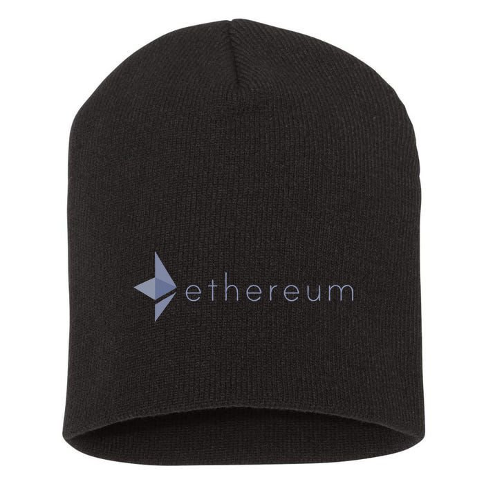 Ethereum Coin Crypto Eth Blockchain Cryptocurrency Short Acrylic Beanie