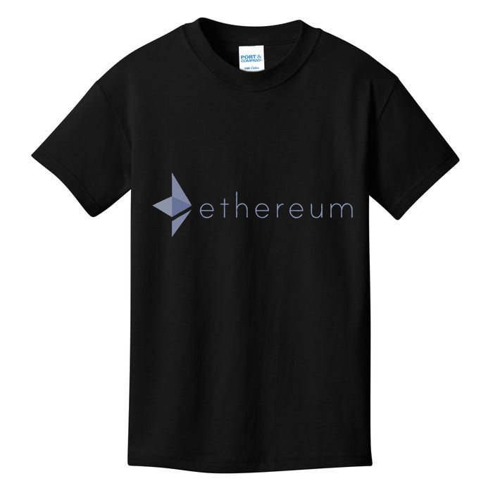 Ethereum Coin Crypto Eth Blockchain Cryptocurrency Kids T-Shirt