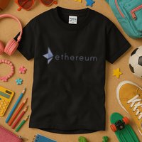 Ethereum Coin Crypto Eth Blockchain Cryptocurrency Kids T-Shirt