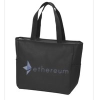 Ethereum Coin Crypto Eth Blockchain Cryptocurrency Zip Tote Bag