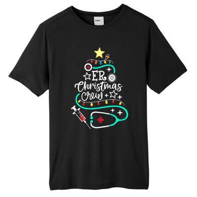 Er Christmas Crew Emergency Room Nurse Er Techs Secretary Cool Gift Tall Fusion ChromaSoft Performance T-Shirt