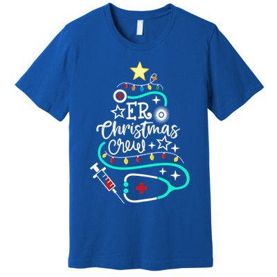 Er Christmas Crew Emergency Room Nurse Er Techs Secretary Cool Gift Premium T-Shirt