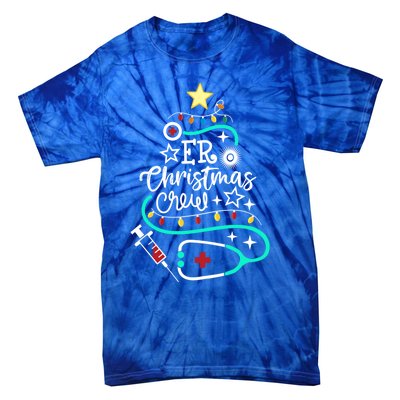 Er Christmas Crew Emergency Room Nurse Er Techs Secretary Cool Gift Tie-Dye T-Shirt