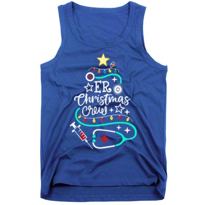 Er Christmas Crew Emergency Room Nurse Er Techs Secretary Cool Gift Tank Top