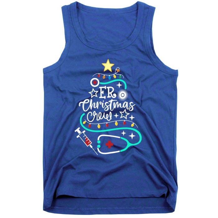 Er Christmas Crew Emergency Room Nurse Er Techs Secretary Cool Gift Tank Top