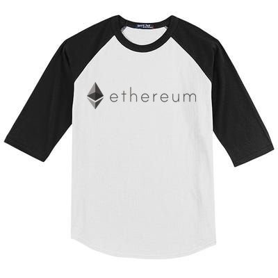 Ethereum Coin Cryptocurrency Kids Colorblock Raglan Jersey