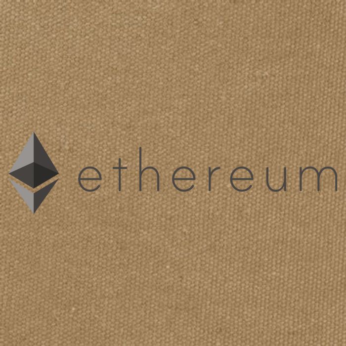 Ethereum Coin Cryptocurrency Cotton Canvas Backpack