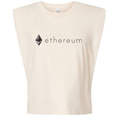 Ethereum Coin Cryptocurrency Garment-Dyed Women's Muscle Tee