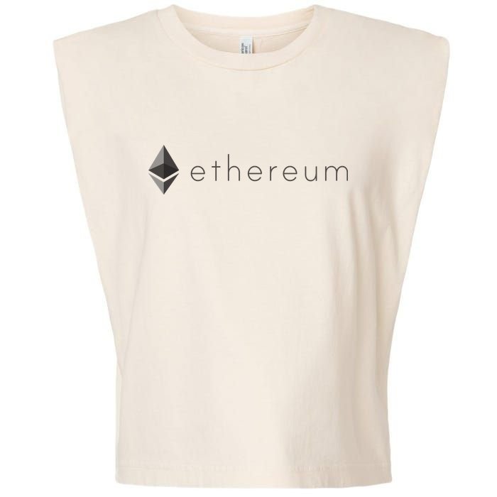 Ethereum Coin Cryptocurrency Garment-Dyed Women's Muscle Tee