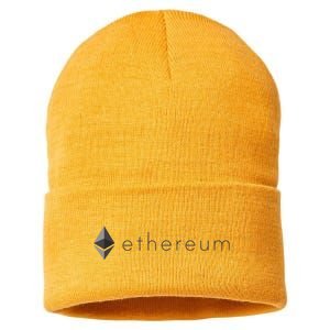 Ethereum Coin Cryptocurrency Sustainable Knit Beanie