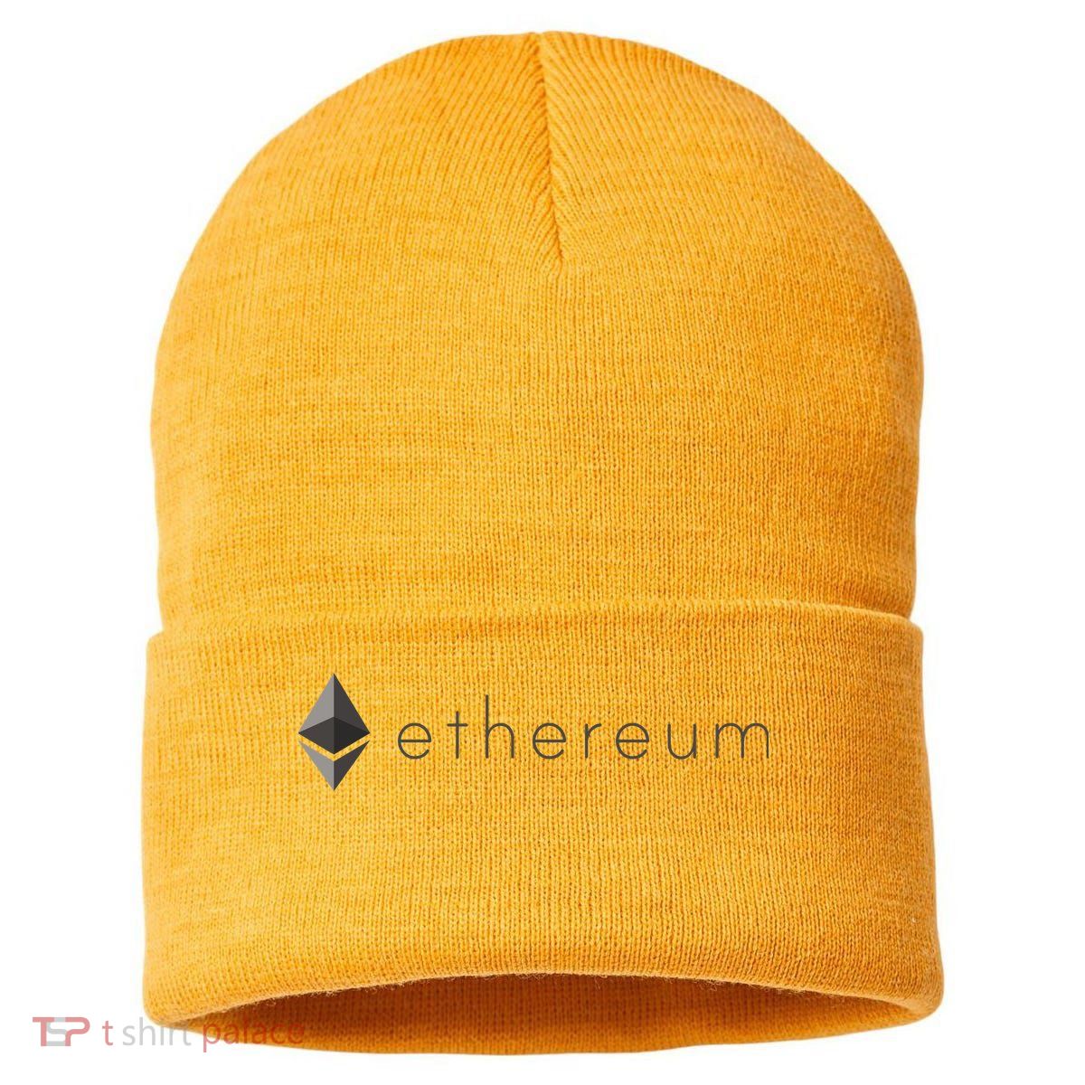 Ethereum Coin Cryptocurrency Sustainable Knit Beanie