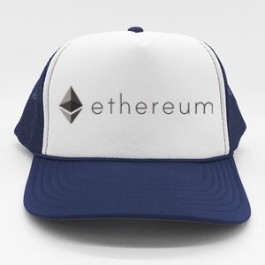 Ethereum Coin Cryptocurrency Trucker Hat