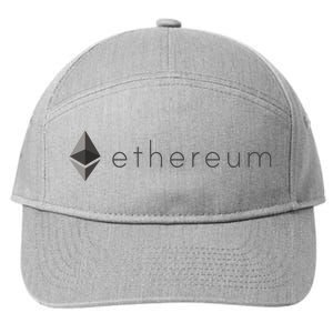 Ethereum Coin Cryptocurrency 7-Panel Snapback Hat