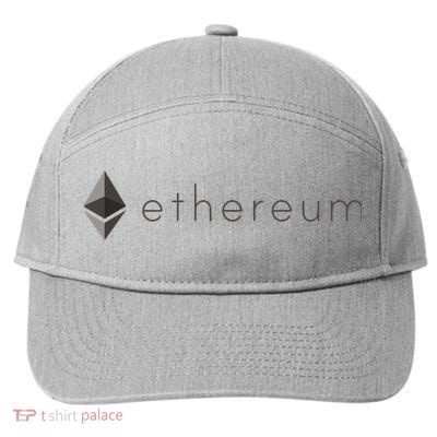 Ethereum Coin Cryptocurrency 7-Panel Snapback Hat