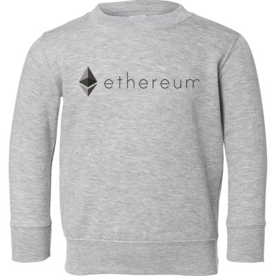 Ethereum Coin Cryptocurrency Toddler Sweatshirt
