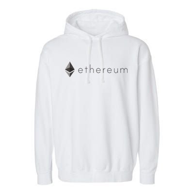 Ethereum Coin Cryptocurrency Garment-Dyed Fleece Hoodie