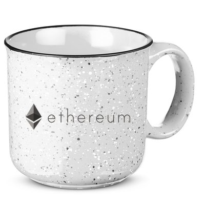 Ethereum Coin Cryptocurrency 15oz Campfire Ceramic Mug