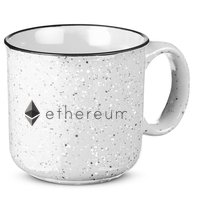 Ethereum Coin Cryptocurrency 15oz Campfire Ceramic Mug
