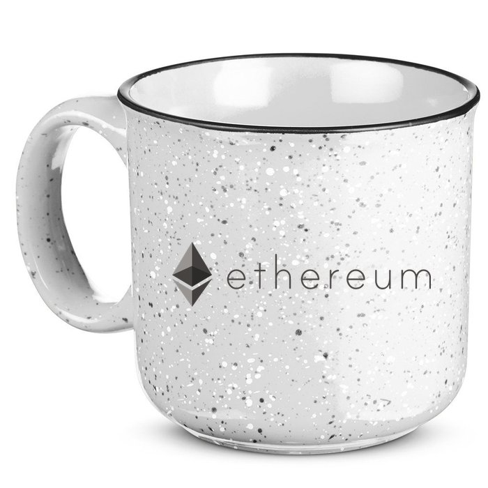 Ethereum Coin Cryptocurrency 15oz Campfire Ceramic Mug