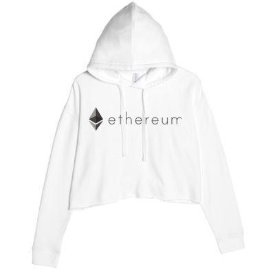 Ethereum Coin Cryptocurrency Crop Fleece Hoodie
