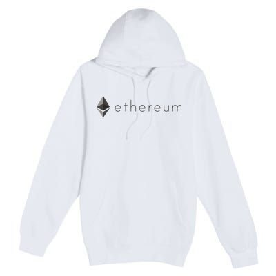 Ethereum Coin Cryptocurrency Premium Pullover Hoodie