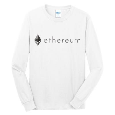 Ethereum Coin Cryptocurrency Tall Long Sleeve T-Shirt